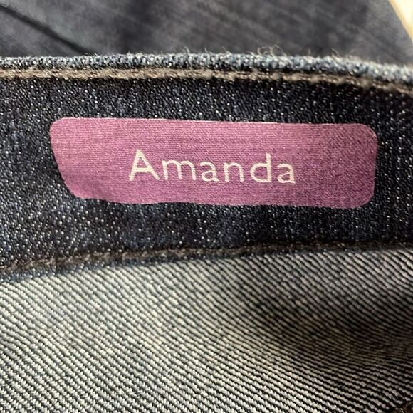 Gloria Vanderbilt Amanda Jeans Embroidered Pockets Size 10, Indigo Blue - Picture 10 of 13